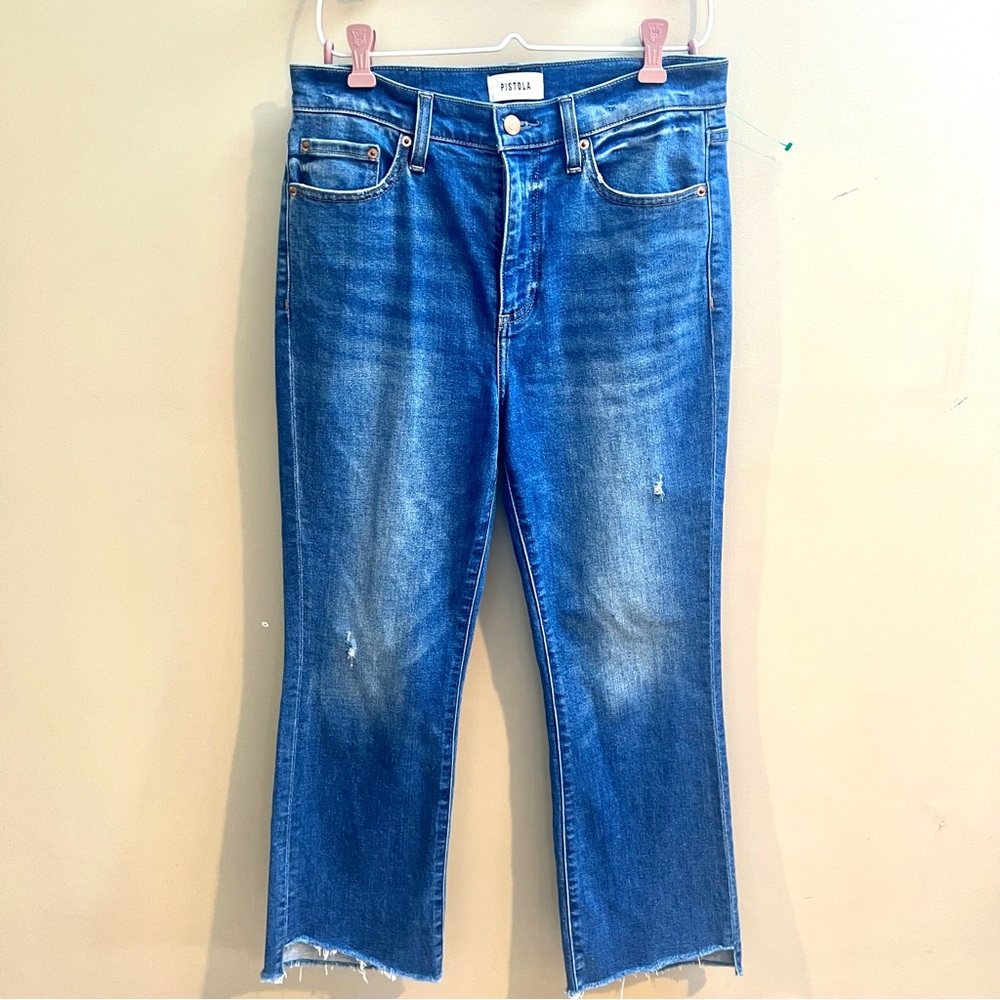Pistola Lennon high rise crop Jeans size 28 - Picture 2 of 7